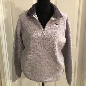 Sherpa Half-Zip Pullover!